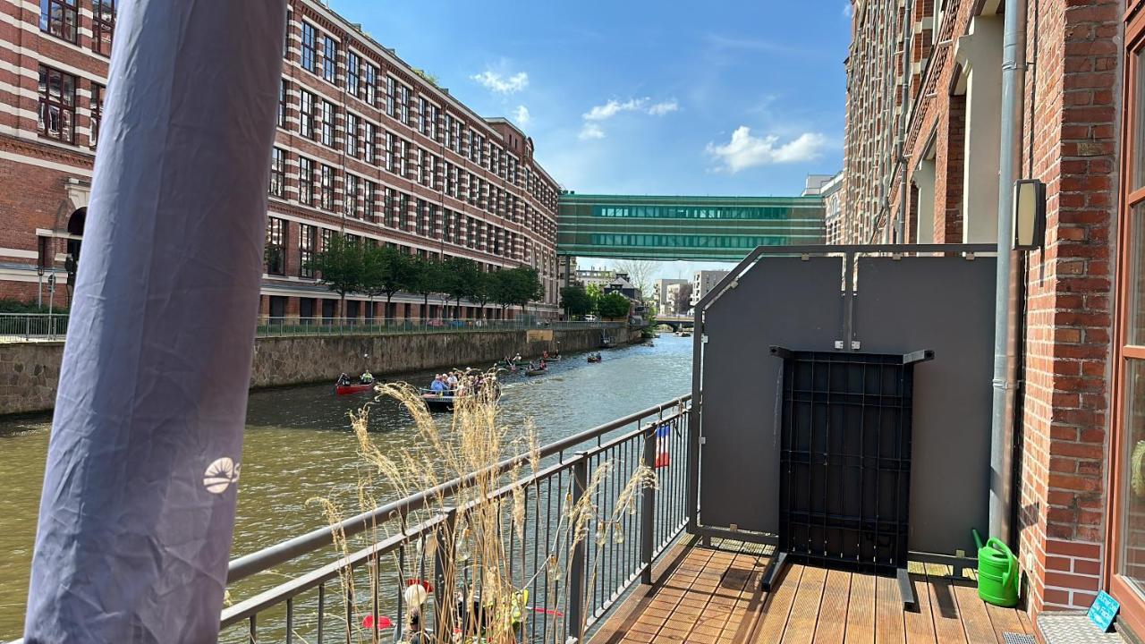 Relax-Wohnung Mit Balkon Ueber Die Weisse Elster Lipsko Exteriér fotografie